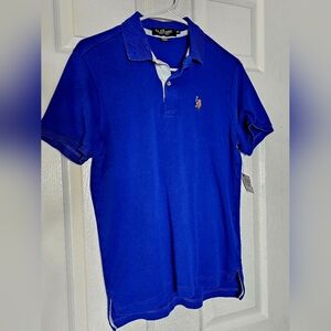U.S. Polo ASSN LUXURY FEEL Men’s Size XSmall Blue Polo 11C448 100% Cotton